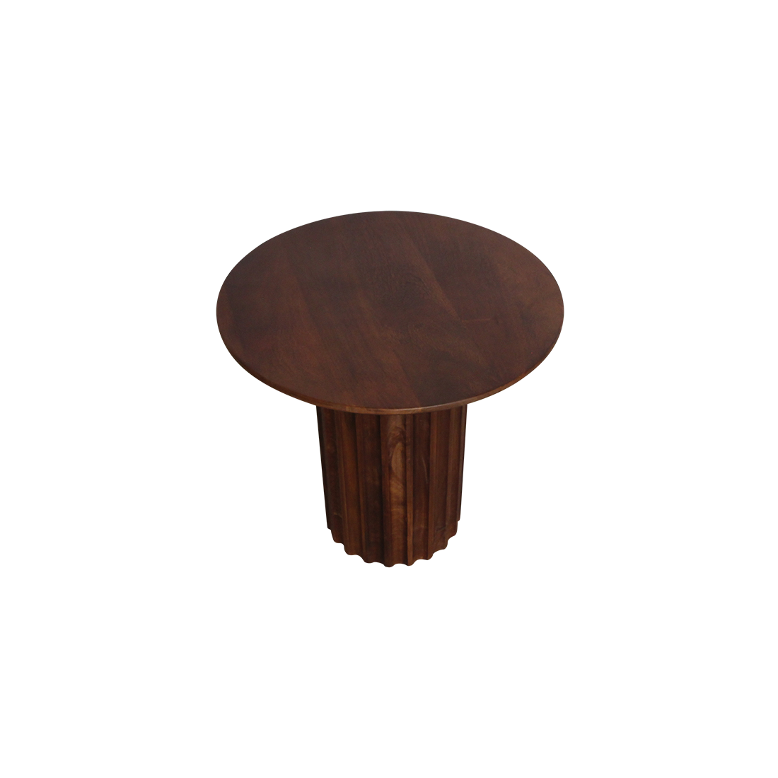 Table d’appoint Bullnose brune