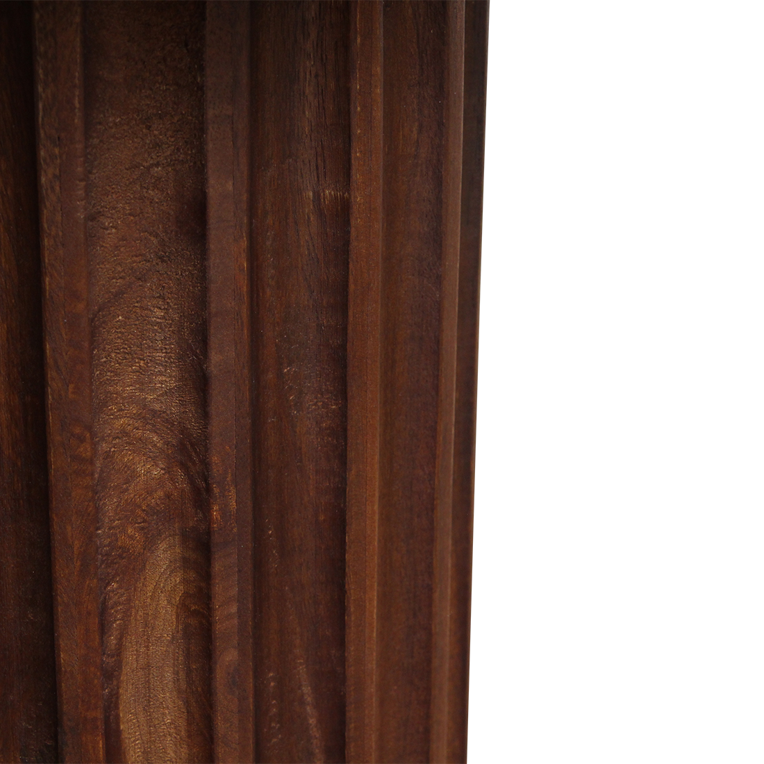 Table d’appoint Bullnose brune