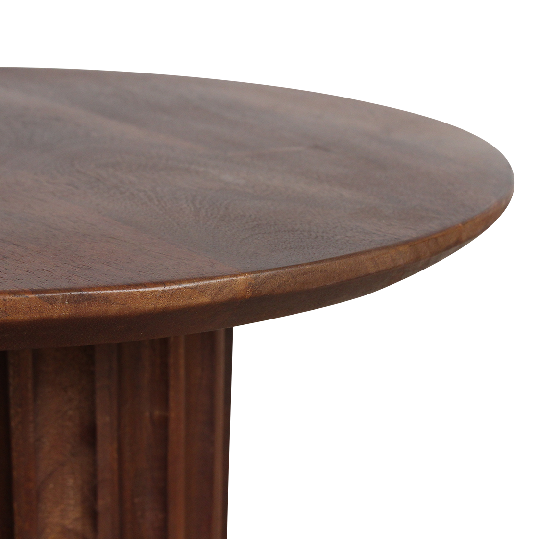 Table d’appoint Bullnose brune
