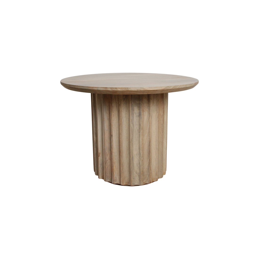 table d’appoint Bullnose manguier naturel - RAW