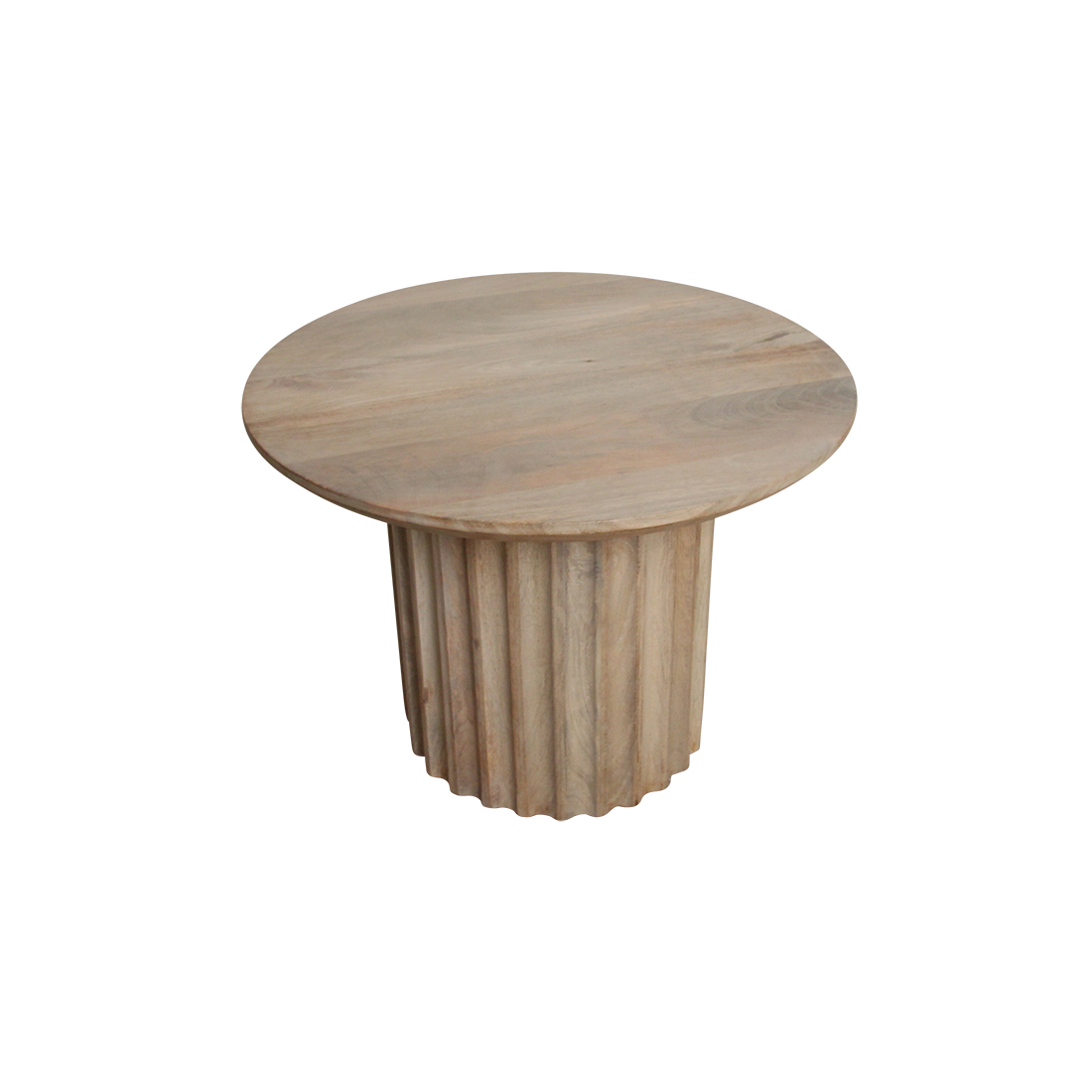 table d’appoint Bullnose manguier naturel - RAW