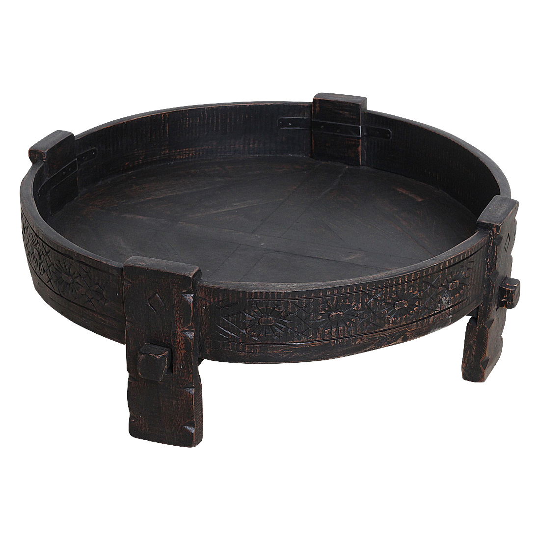 Chakki bijzettafel zwart - 73x73x25 cm - RAW