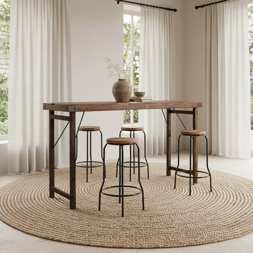 Bartafel inklapbaar bruin - RAW