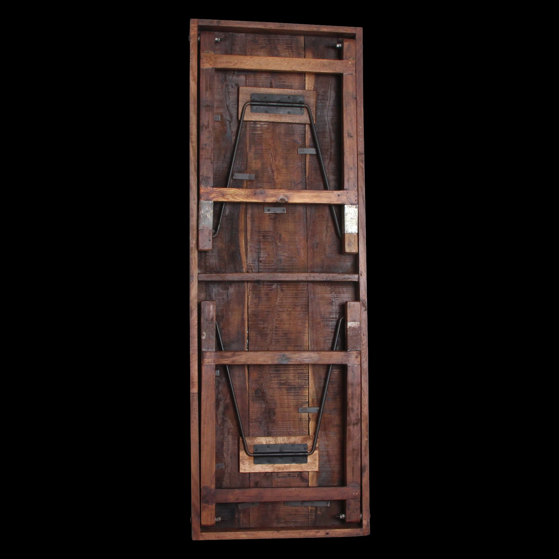 Eettafel L inklapbaar - Gerecycled hout - RAW