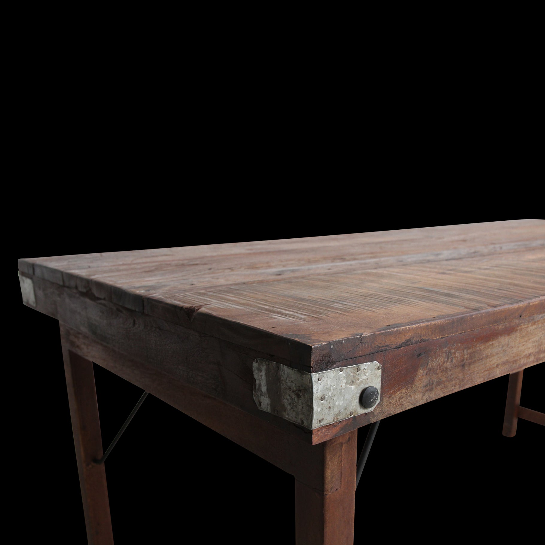 Eettafel M inklapbaar - Gerecycled hout - RAW