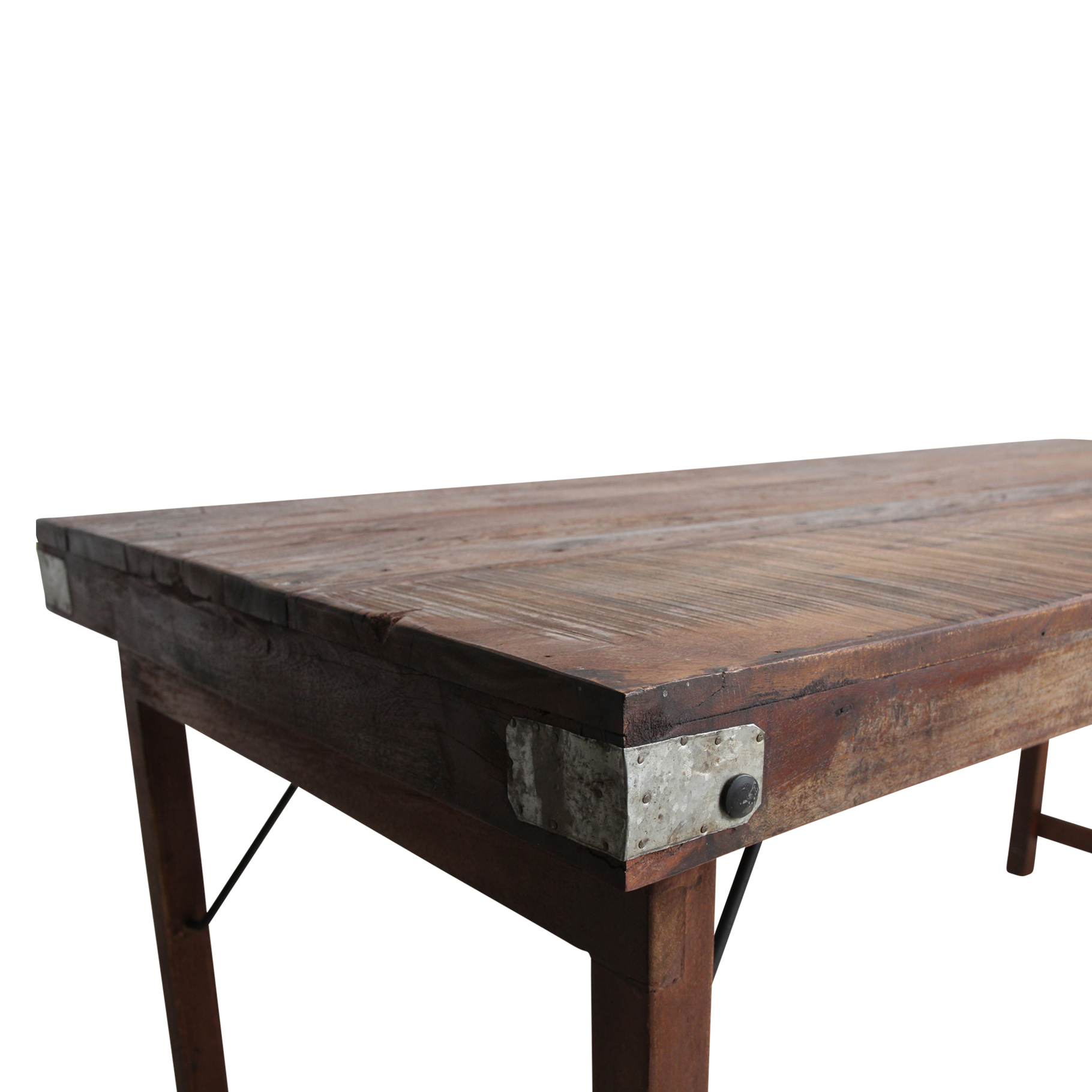 Eettafel M inklapbaar - Gerecycled hout - RAW