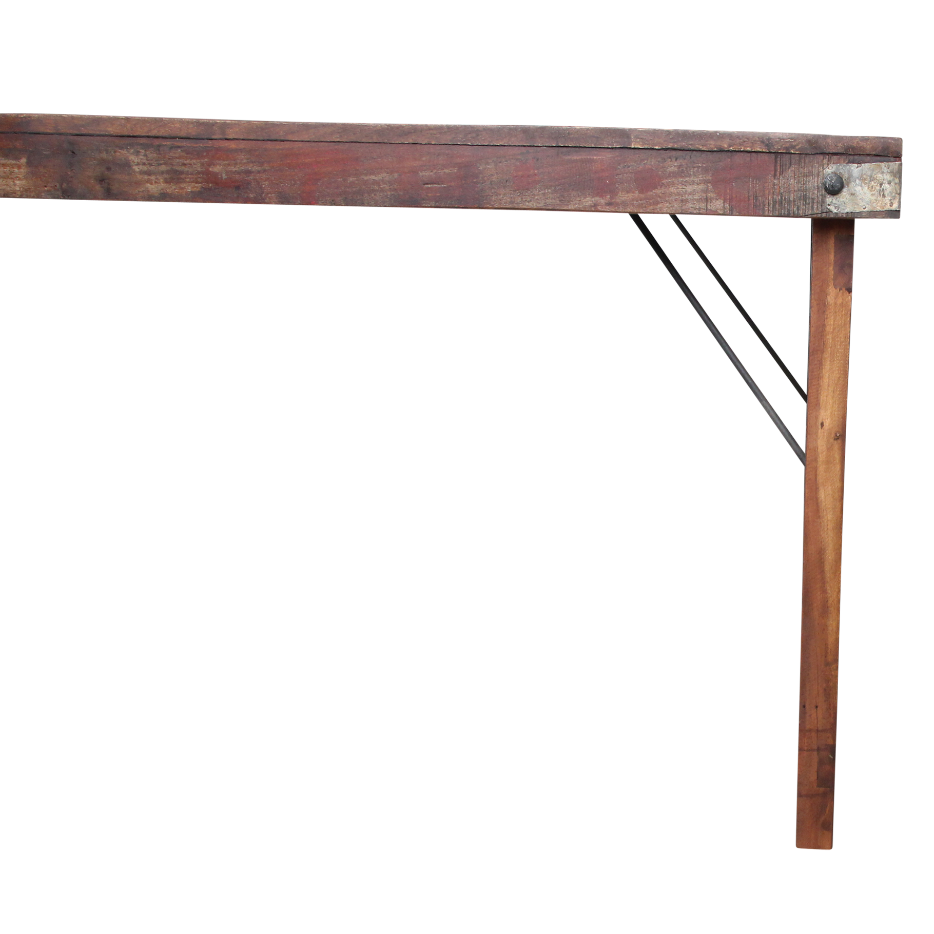 Eettafel M inklapbaar - Gerecycled hout - RAW