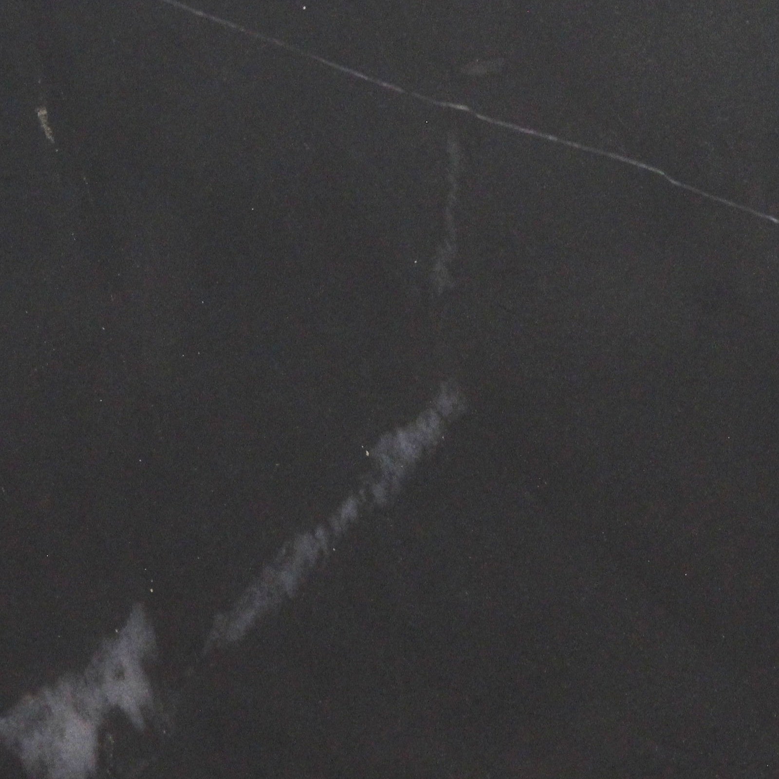 Bijzettafel rond marmer, zwart - RAW