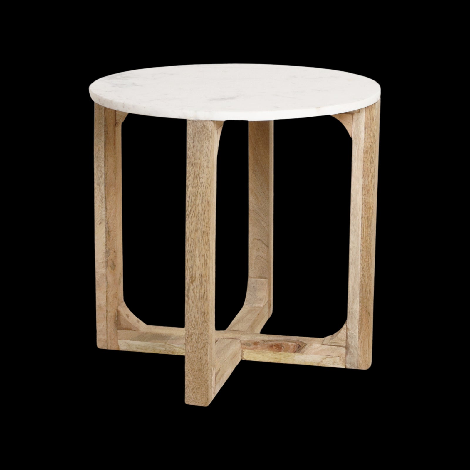 Bijzettafel marmer, wit - RAW