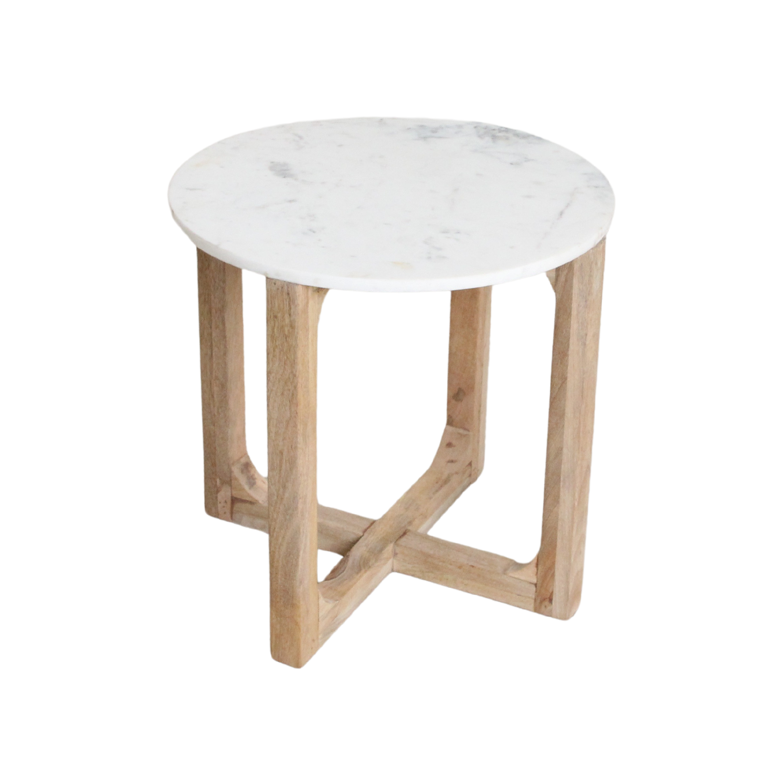 Table d’appoint marbre, blanc - RAW