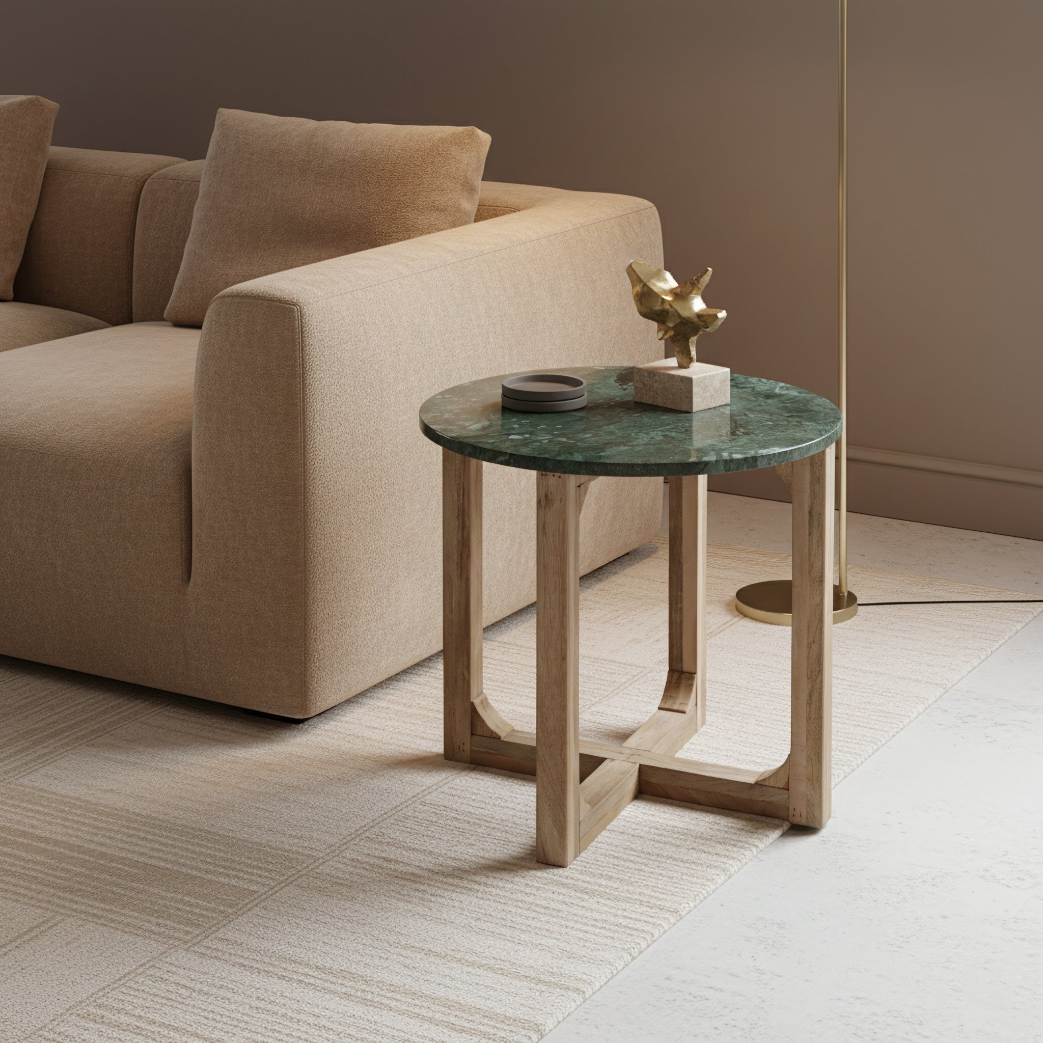 Bijzettafel marmer groen - RAW