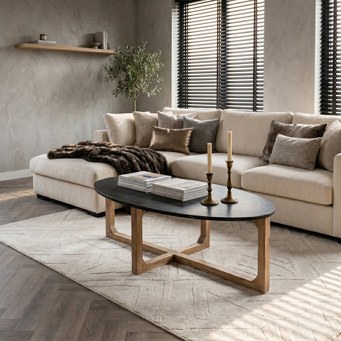Salontafel marmer zwart - RAW
