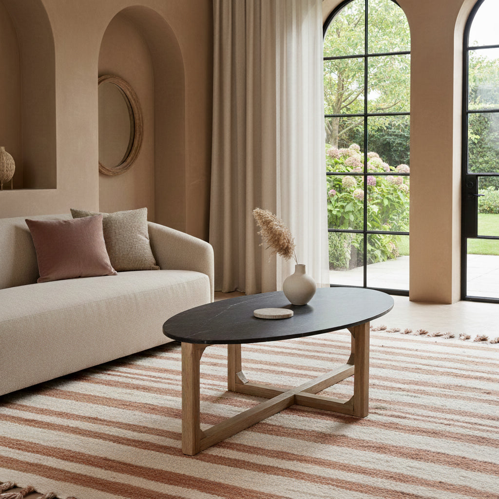 Salontafel marmer zwart - RAW