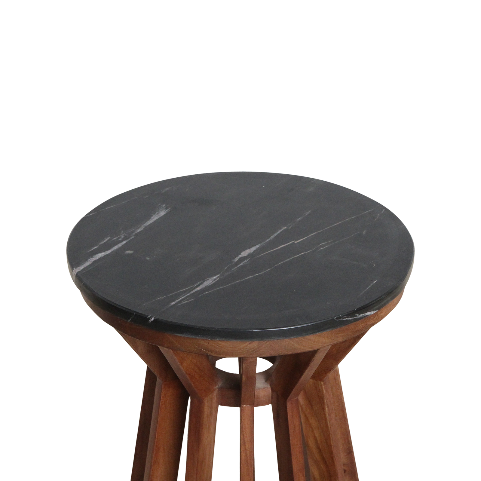Bijzettafel Sabah marmer, zwart - RAW