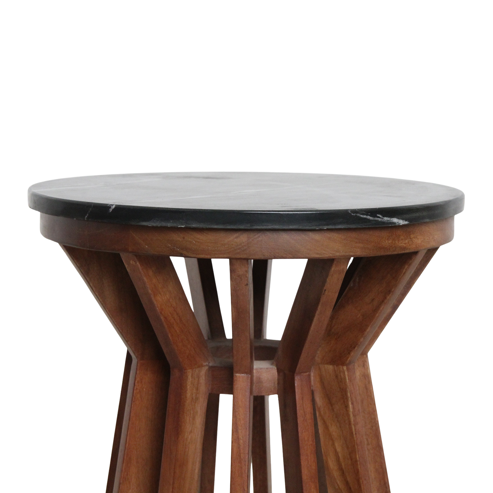 Bijzettafel Sabah marmer, zwart - RAW