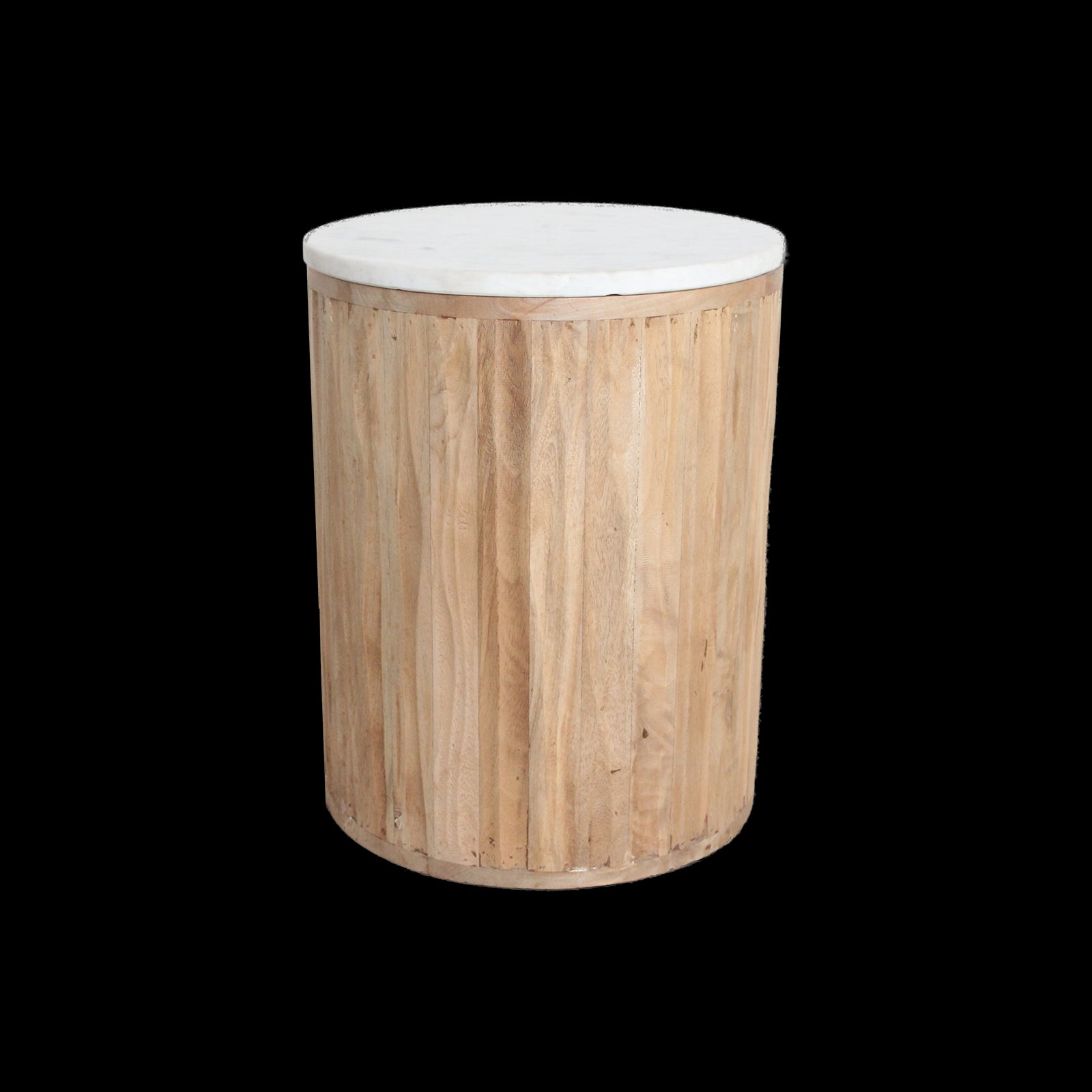 Bijzettafel Malacca marmer, wit - RAW