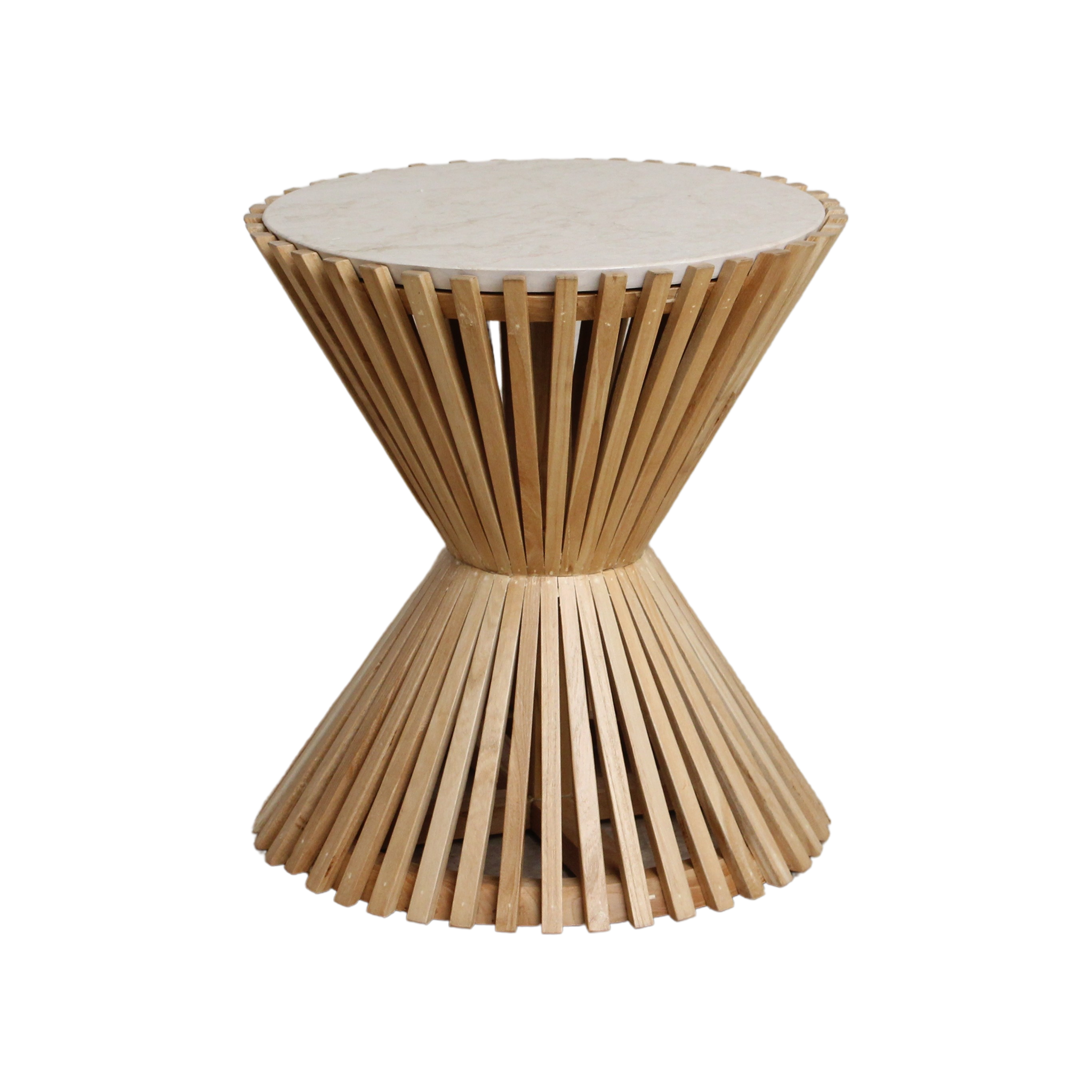 Infinity marmeren bijzettafel Hourglass - RAW