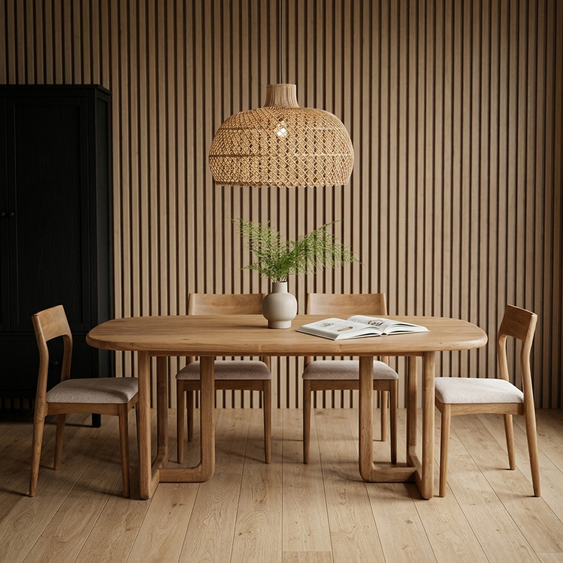 Winter teakhouten eettafel - 200 cm - RAW