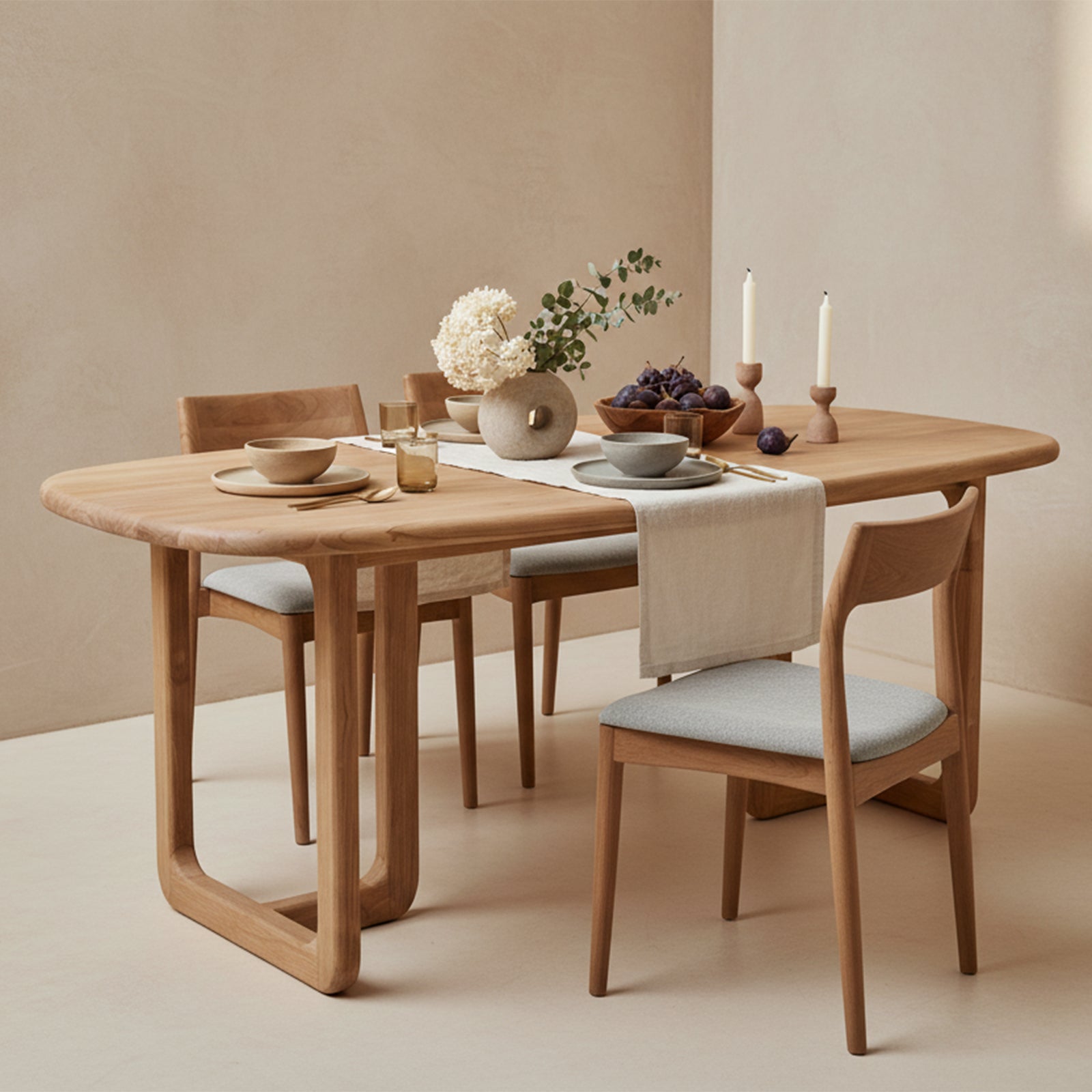 Winter teakhouten eettafel - 200 cm - RAW