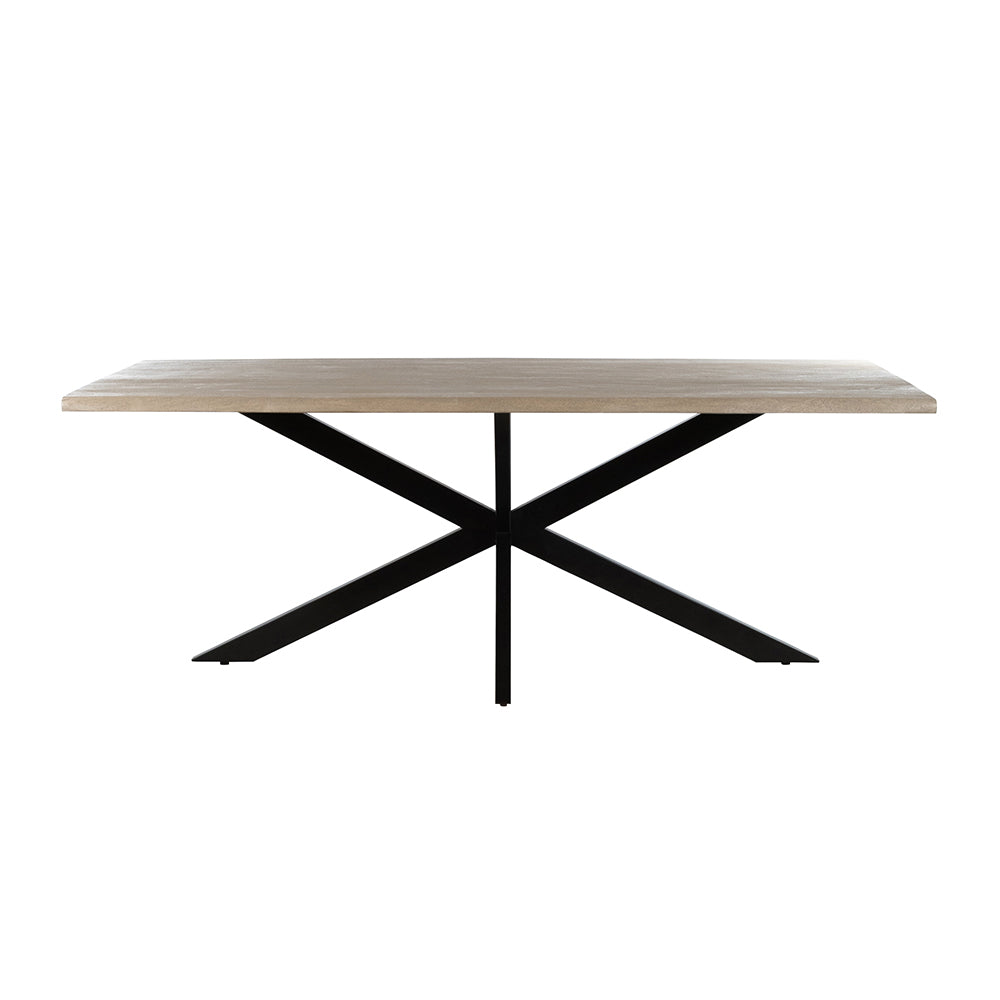 Eetkamertafel 210, verweerd acaciahout - NW