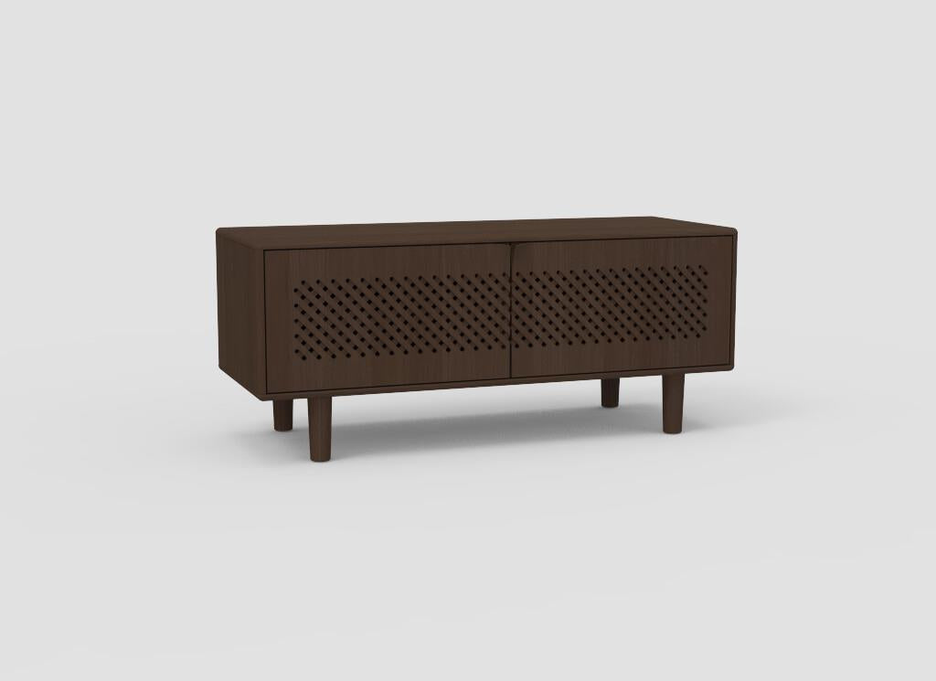 TV-kast Sento 2-deurs raster eik (4 kleuren) - THS