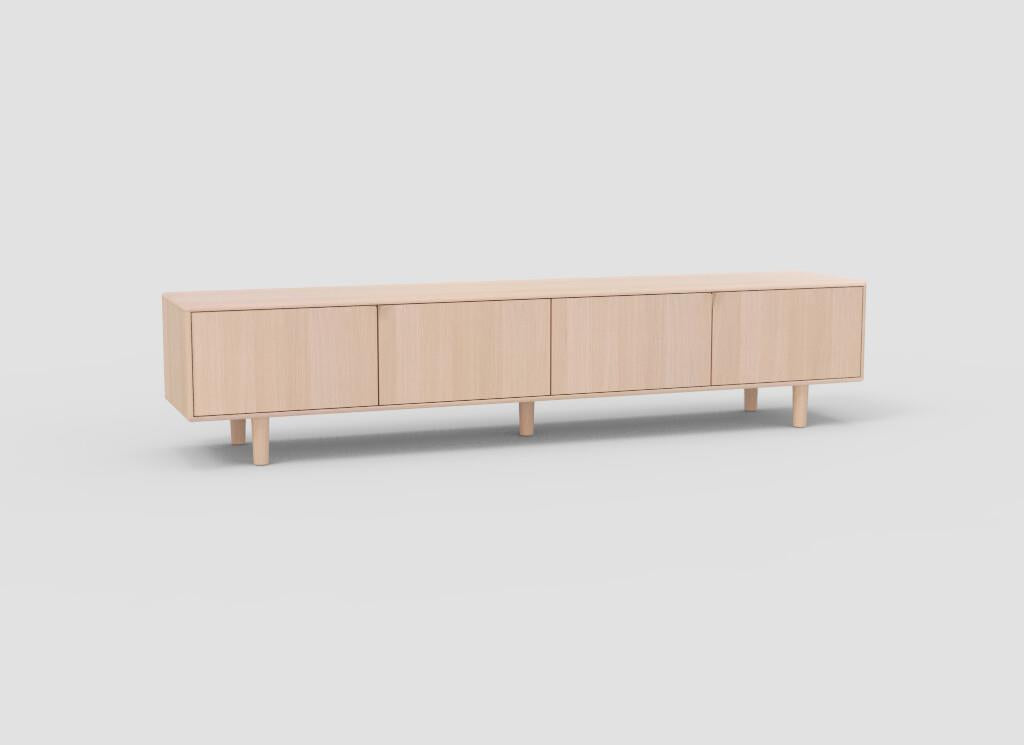 TV-kast Sento 4-deurs eik (4 kleuren) - THS