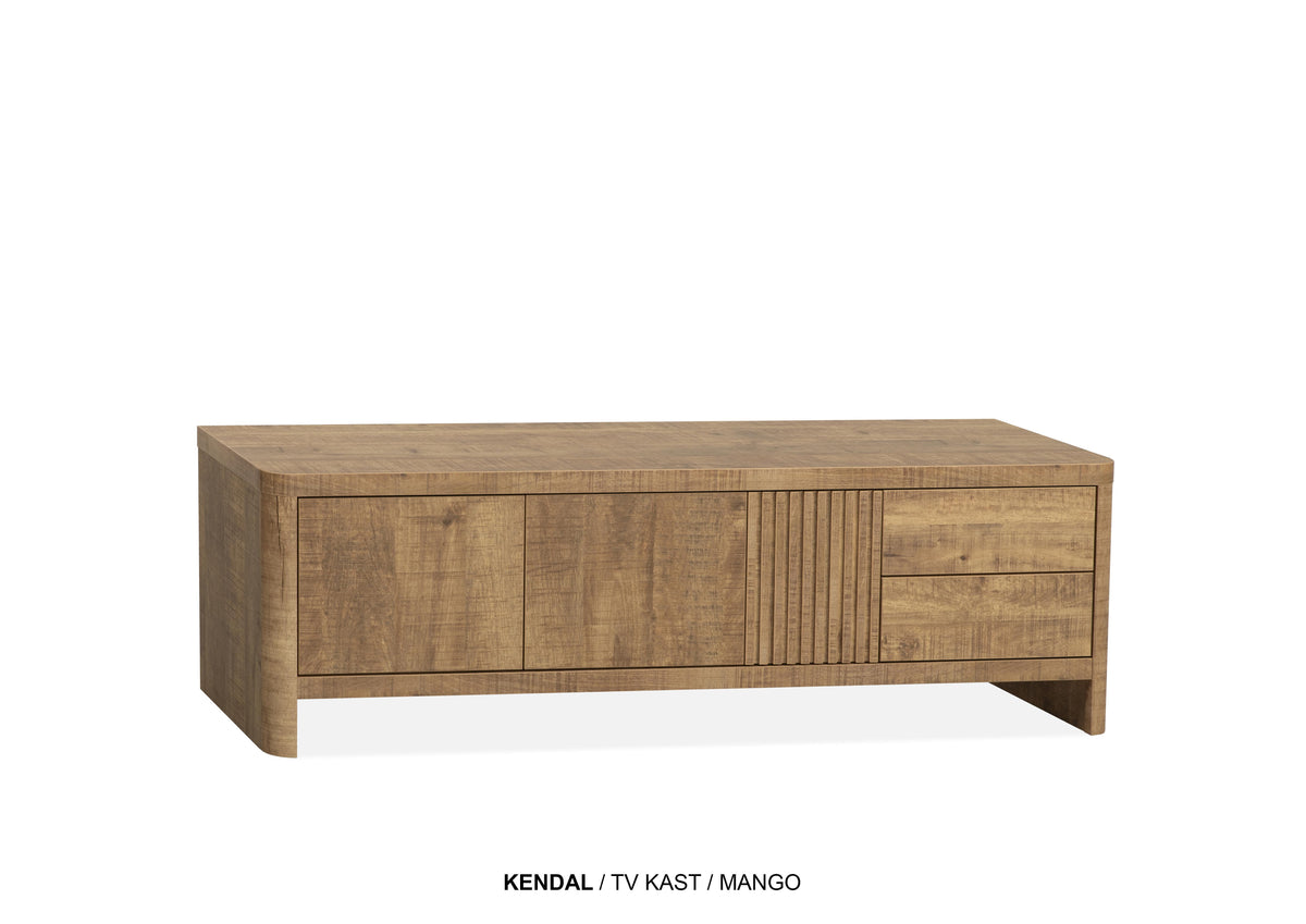TV kast Kendal klein 2deurs/2lades, Lamulux - MX