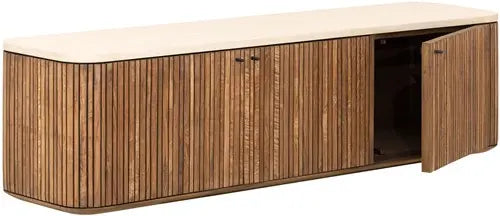 TV-kast Lagoon hangend small teakhout - DTP