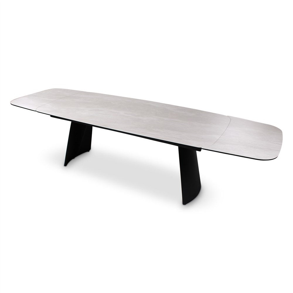 Table à manger Burano plateau céramique, extensible 200/300 - VDC