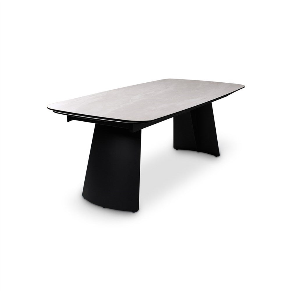 Table à manger Burano plateau céramique, extensible 200/300 - VDC