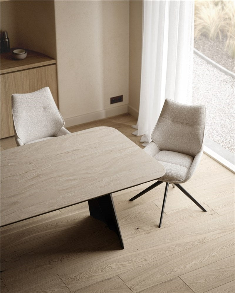 Eettafel Burano keramisch blad, uitrekbaar 200/300 - VDC