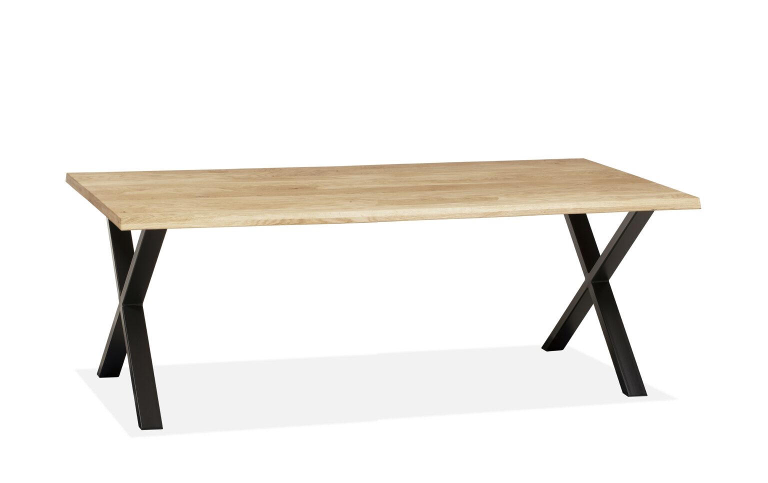 Eettafel Glasgow kruispoot eik natural oil - MX