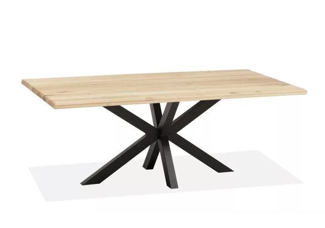 Eettafel Glasgow spinpoot eik natural oil - MX