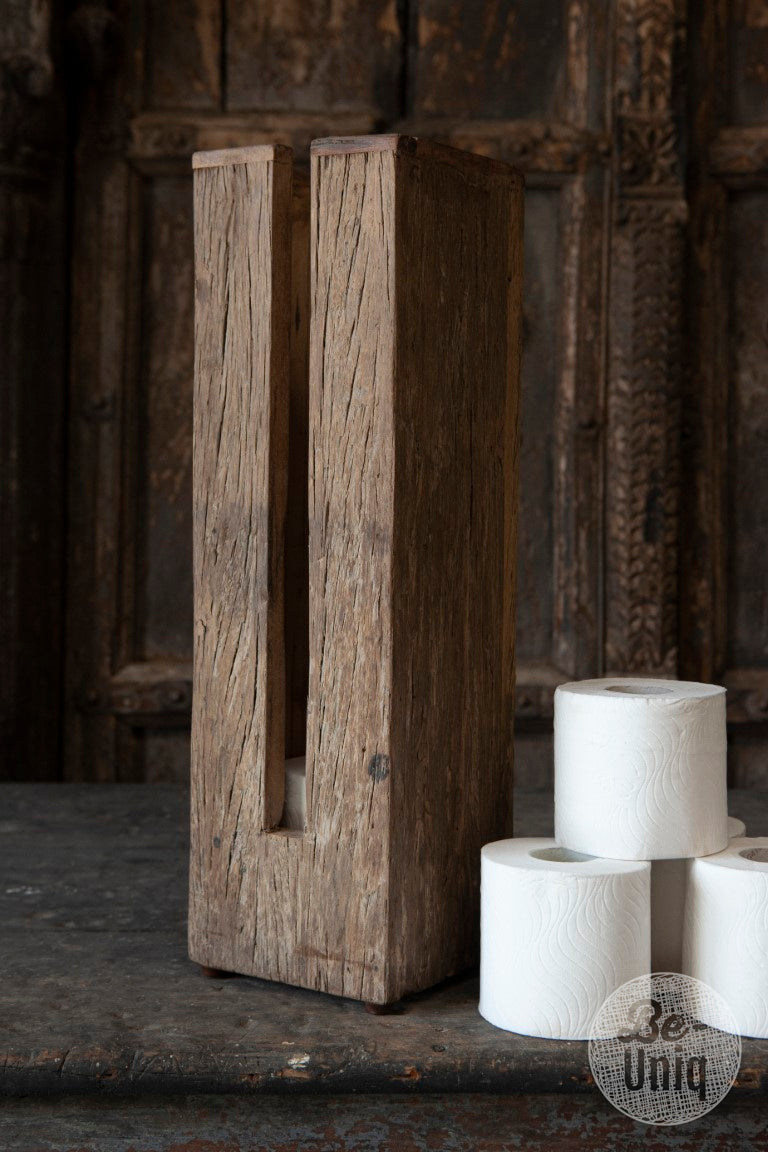 Toiletrol dispencer Noe - oud hout