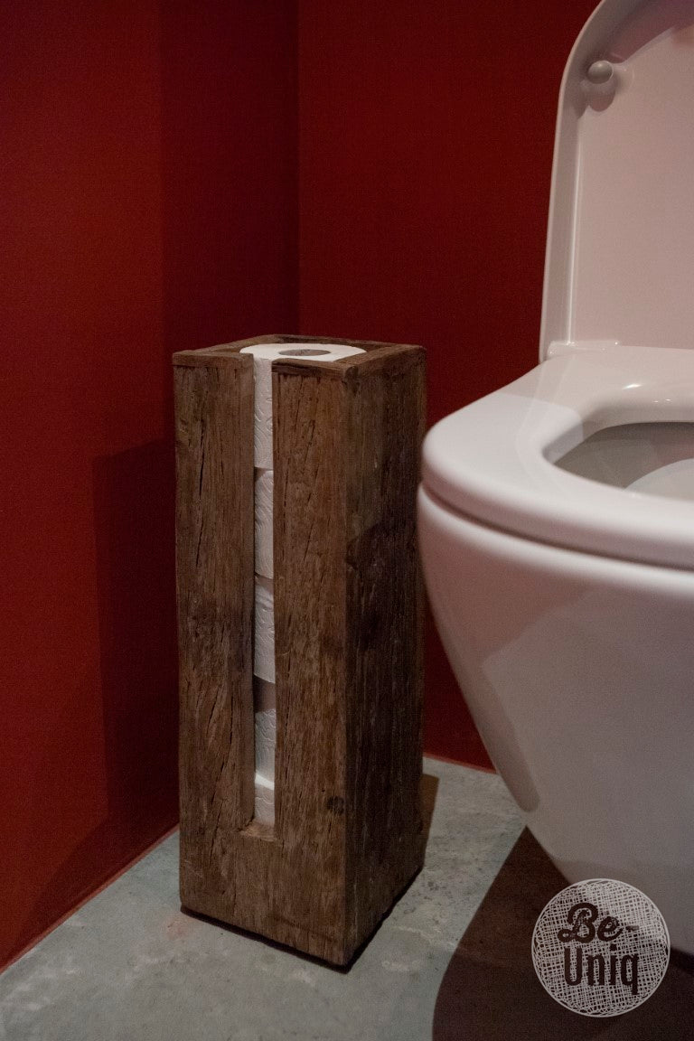 Toiletrol dispencer Noe - oud hout