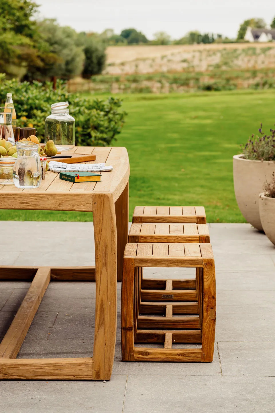 Tuintafel Manon massief teakhout - GESC - VERWACHT  VANAF 10 MEI