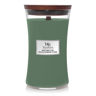 WoodWick Mint Leaves & Oak Large