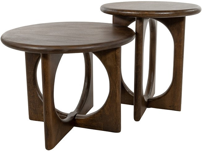 Bijzettafel Zodiac 50, mangohout walnoot - NW