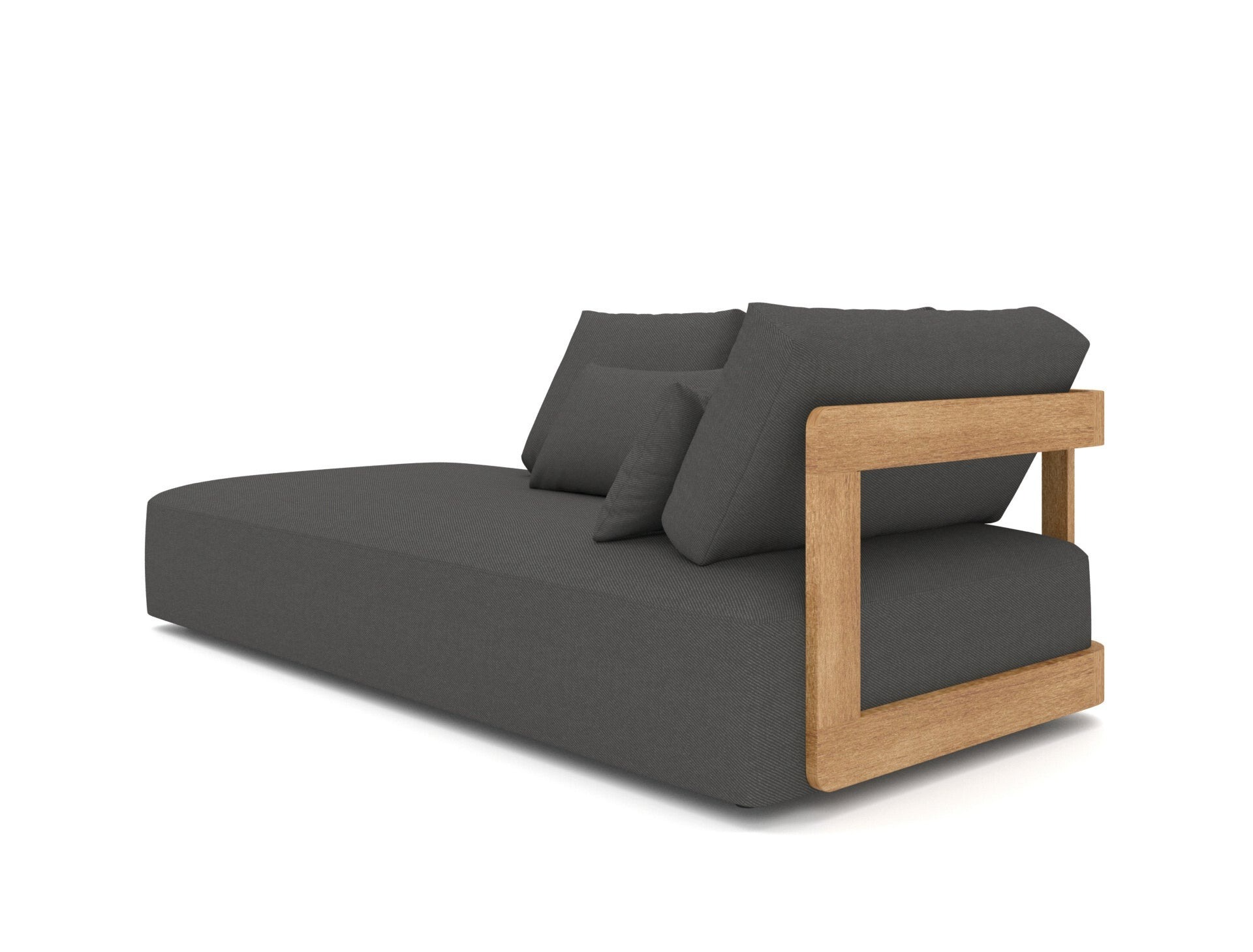 outdoor set Rafa teak - stof antraciet - GS