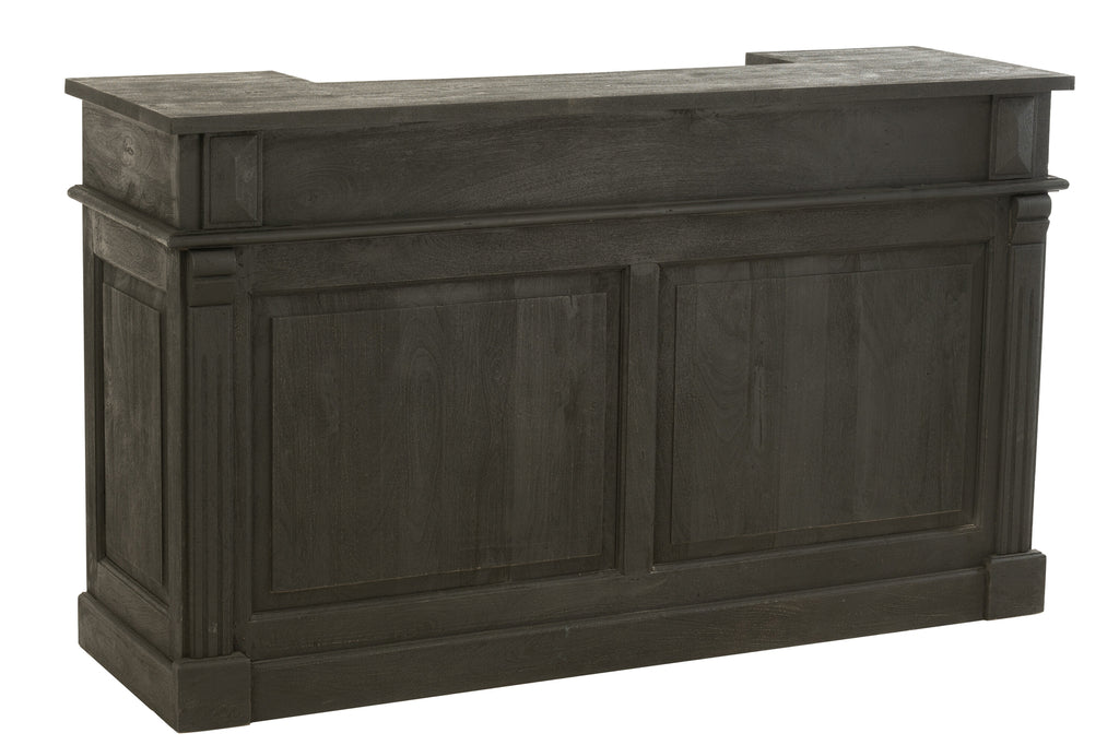Bar 2 Lades Hout Zwart - J-LINE