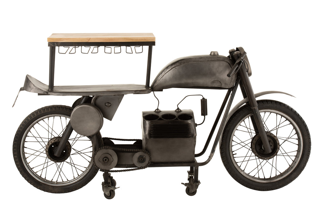 Bar motorfiets mangohout JL