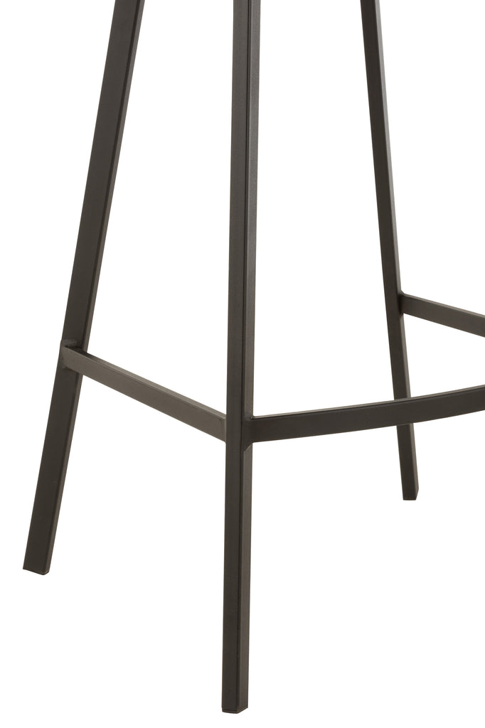 Barstoel Olivier Textiel/Metaal Beige - J-LINE