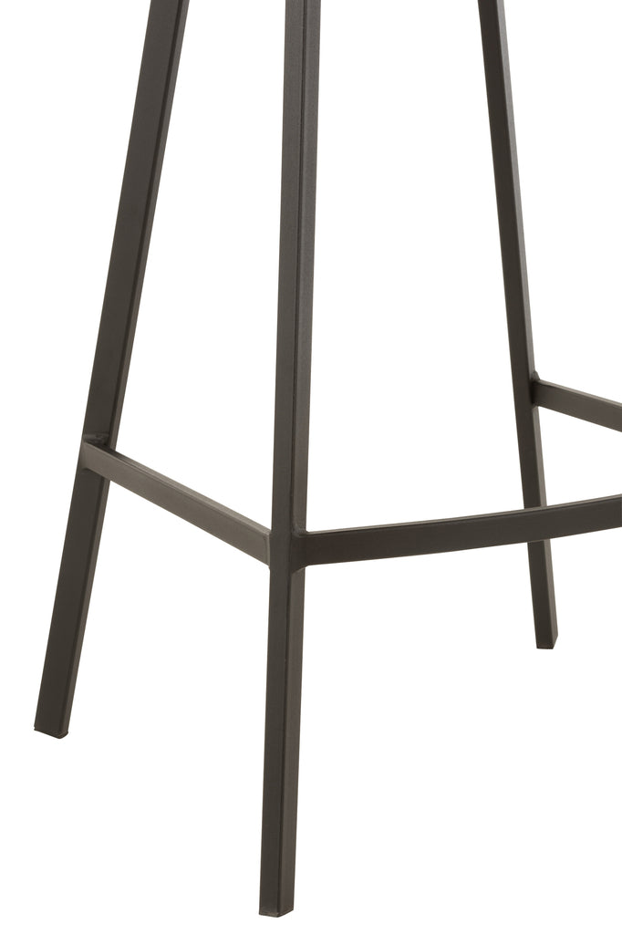Barstoel Stephane Textiel/Metaal grijs - J-LINE