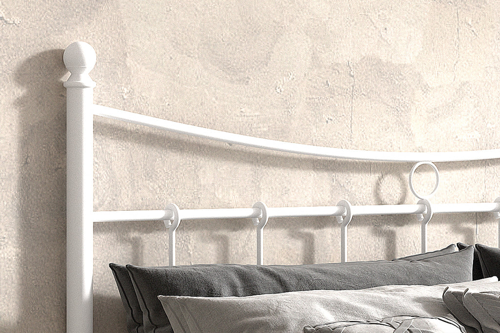 Bed 'Sacha' 140x200 met lattenbodem wit RS