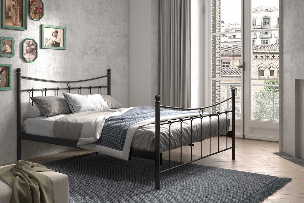 Bed 'Sacha' 160x200 zwart - RS