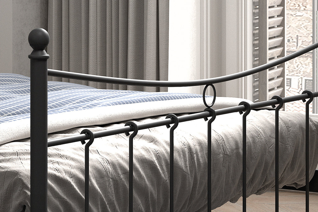 Bed 'Sacha' 160x200 zwart - RS