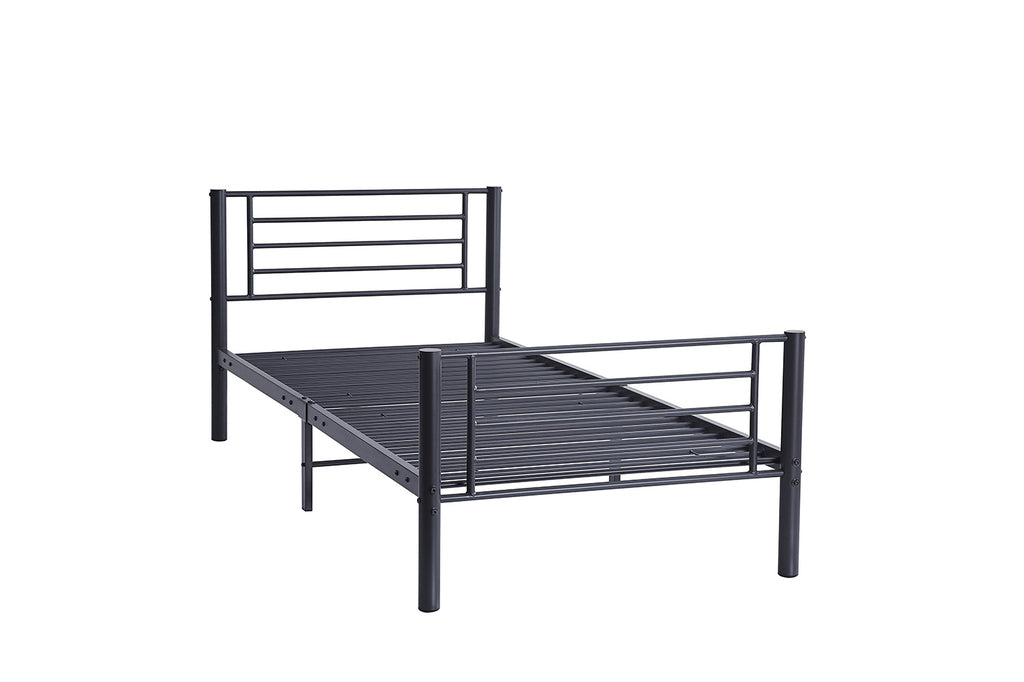 Bed 'Sammy' 90x200 donkergrijs - RS