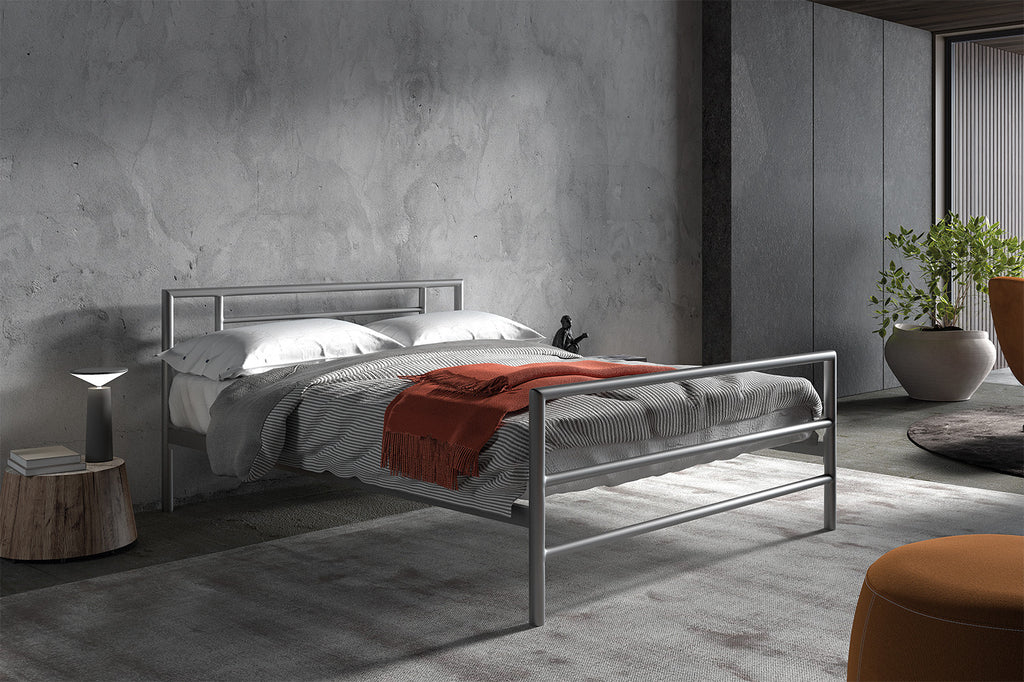Bed 'Sandro' 140x200 grijs - RS