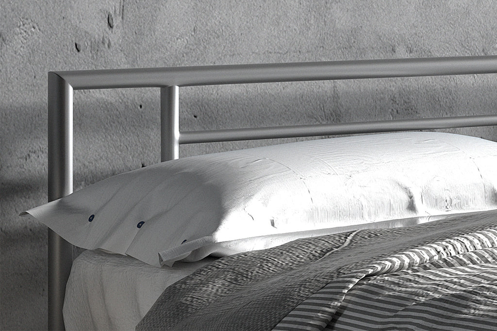 Bed 'Sandro' 160x200 met lattenbodem grijs RS