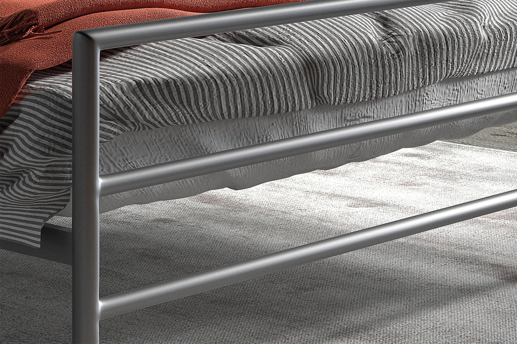 Bed 'Sandro' 160x200 met lattenbodem grijs RS